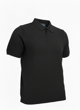 Black Texture Polo Shirt